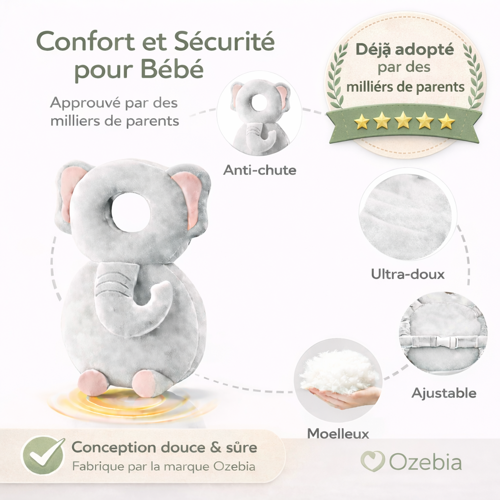 Coussin Anti-Chute Bébé Ozebia™