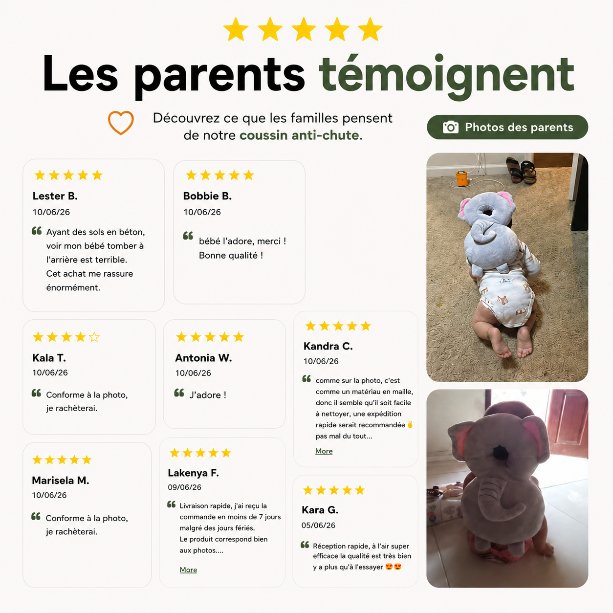 Coussin Anti-Chute Bébé Ozebia™